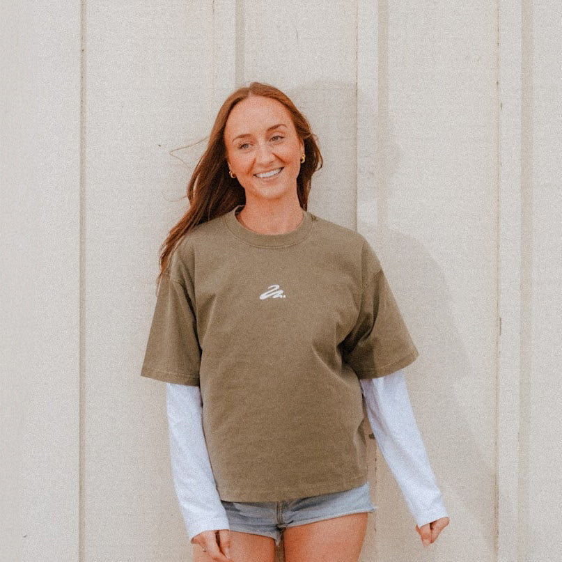 005 Logo T-Shirt - Earth Green