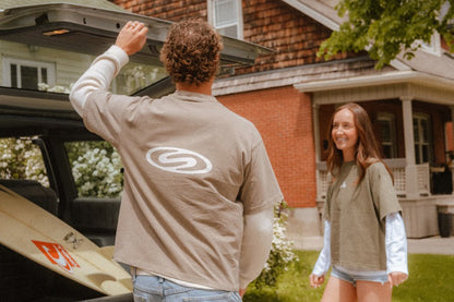 005 Logo T-Shirt - Mocha Brown