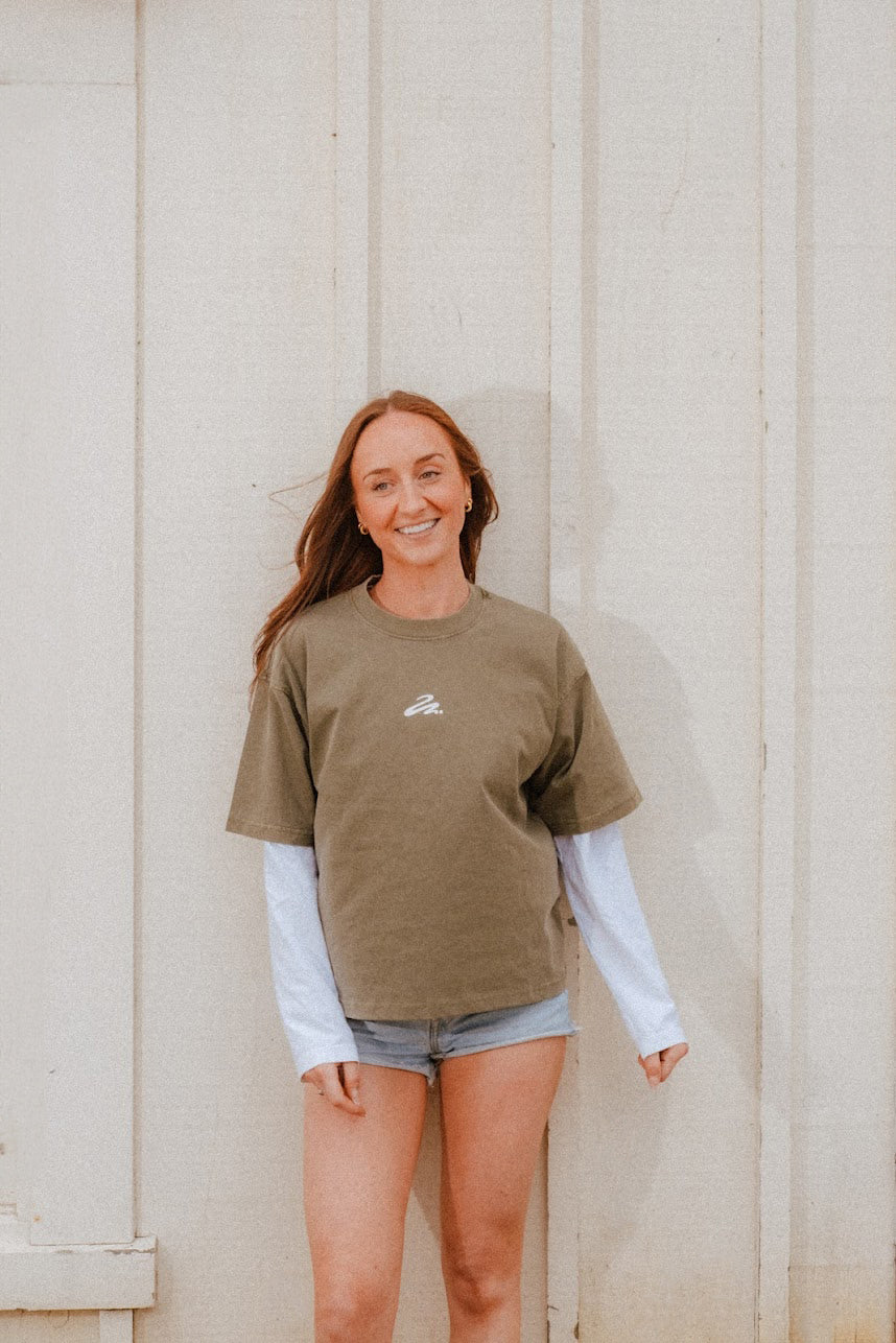 005 Logo T-Shirt - Earth Green