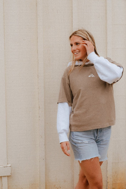 005 Logo T-Shirt - Mocha Brown