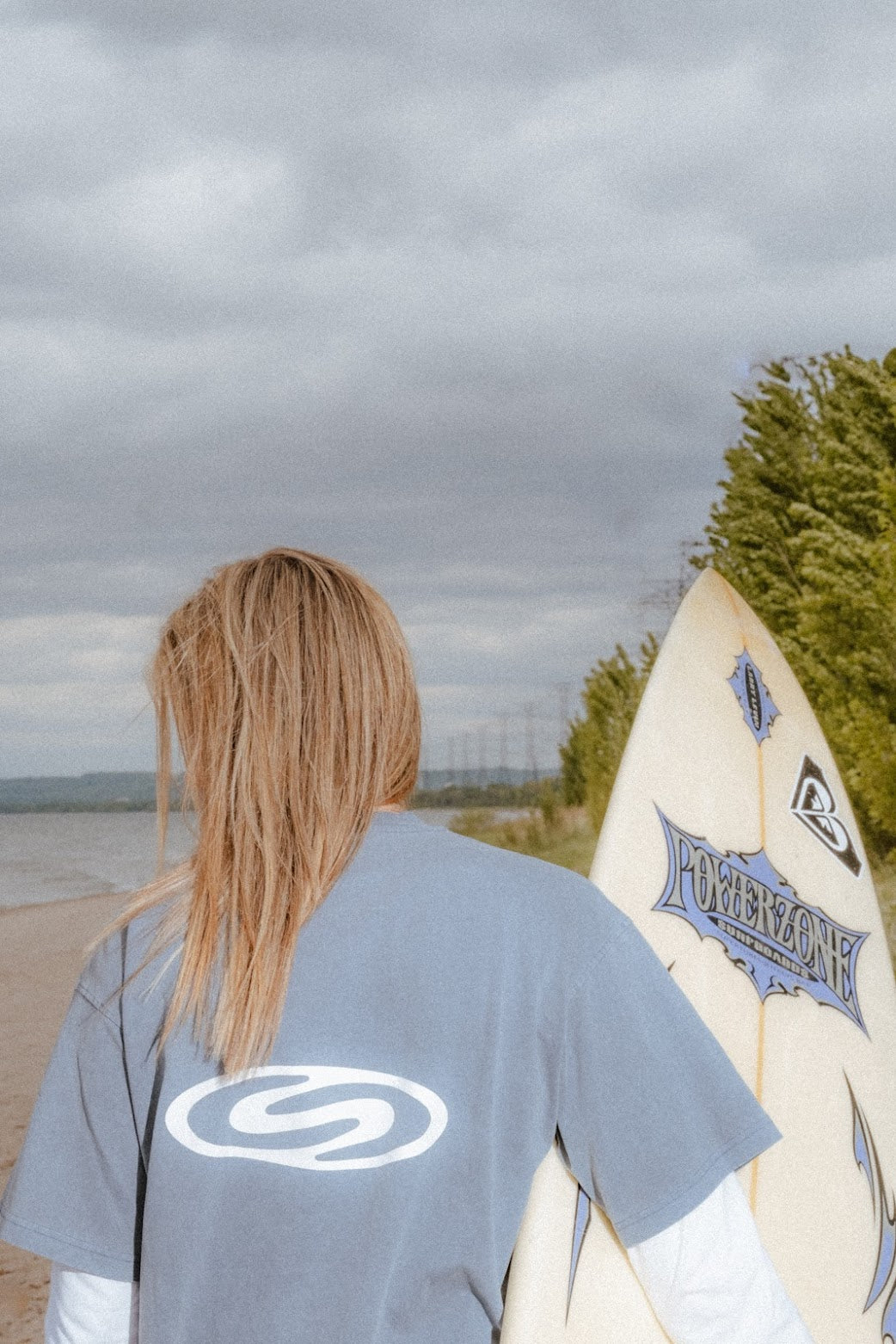 005 Logo T-Shirt - Stone Blue