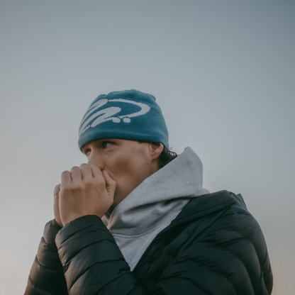 003 Graphic Beanie - Iceberg Blue