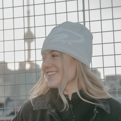 003 Graphic Beanie - Cloud Grey
